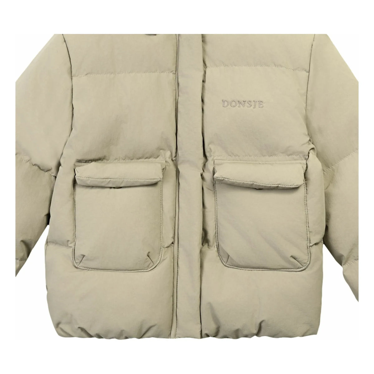 Donsje - Bearnt dolgulu ceket | Taupe brown