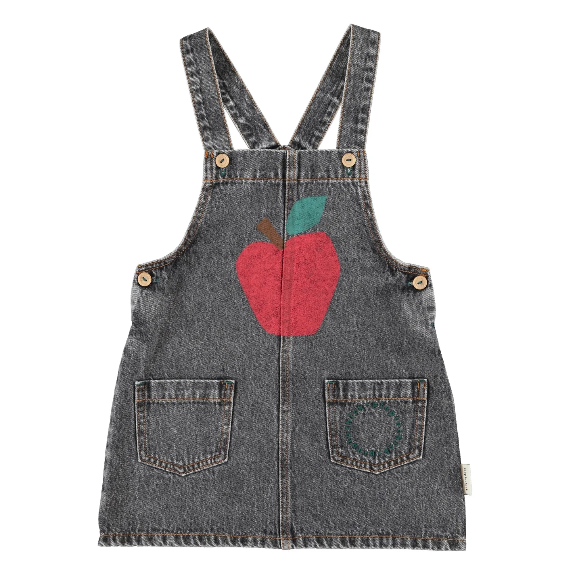 Piupiuchick - Pomme Denim Elbise | Kömür grisi