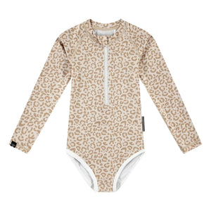 Beach & Bandits - Smiley UV-Schutz Badehose recycelte Fasern | Beige