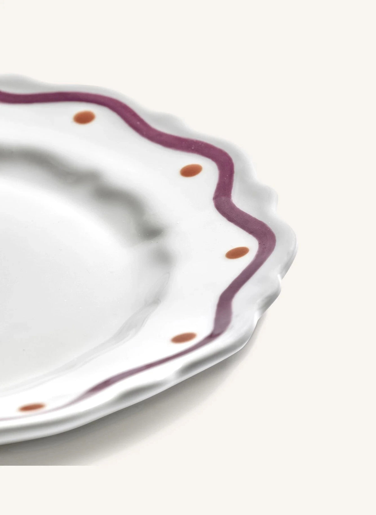 Serax - Charly Wellenmuster Dessertteller - 2er Set | Lila