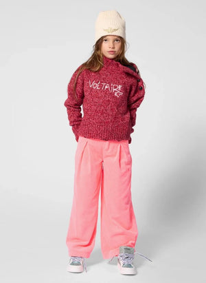 Zadig & Voltaire - Voltaire Düğmeli Kazak | Ahududu Kırmızısı