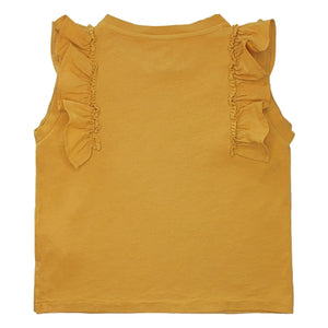 Babe & Tess - Camiseta Antonella con Volantes | Ocre