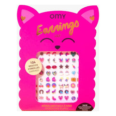 Omy - Lily kendinden yapışkanlı küpeler | Pembe