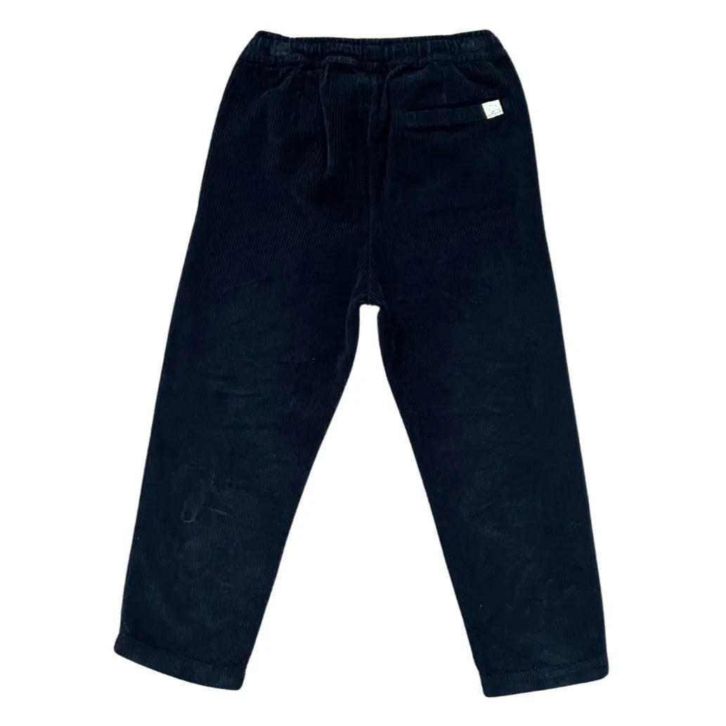 Jenest - Relaxed Corduroy Fabric Trousers | Navy