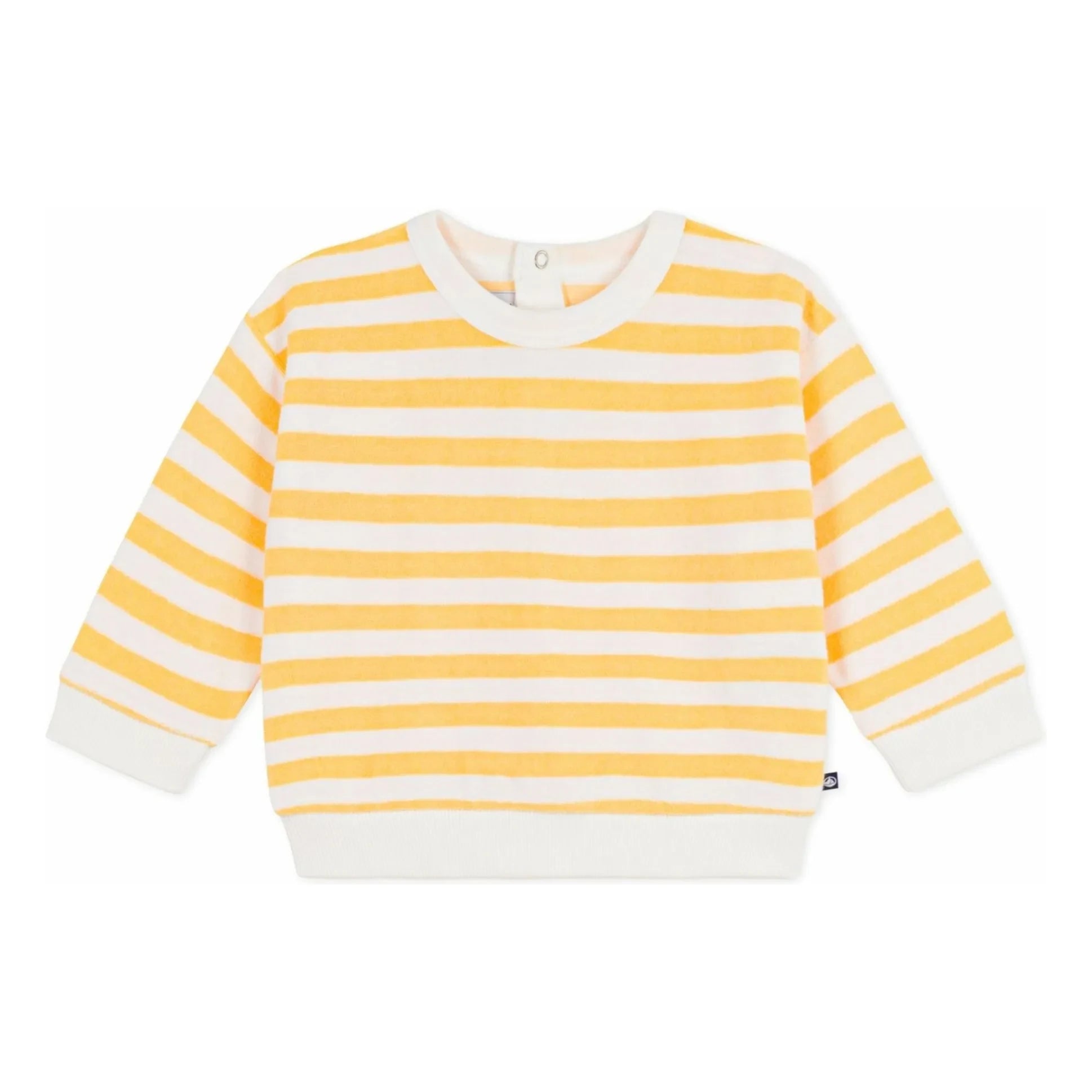 Petit Bateau - Terry Çizgili Sweatshirt | Sarı