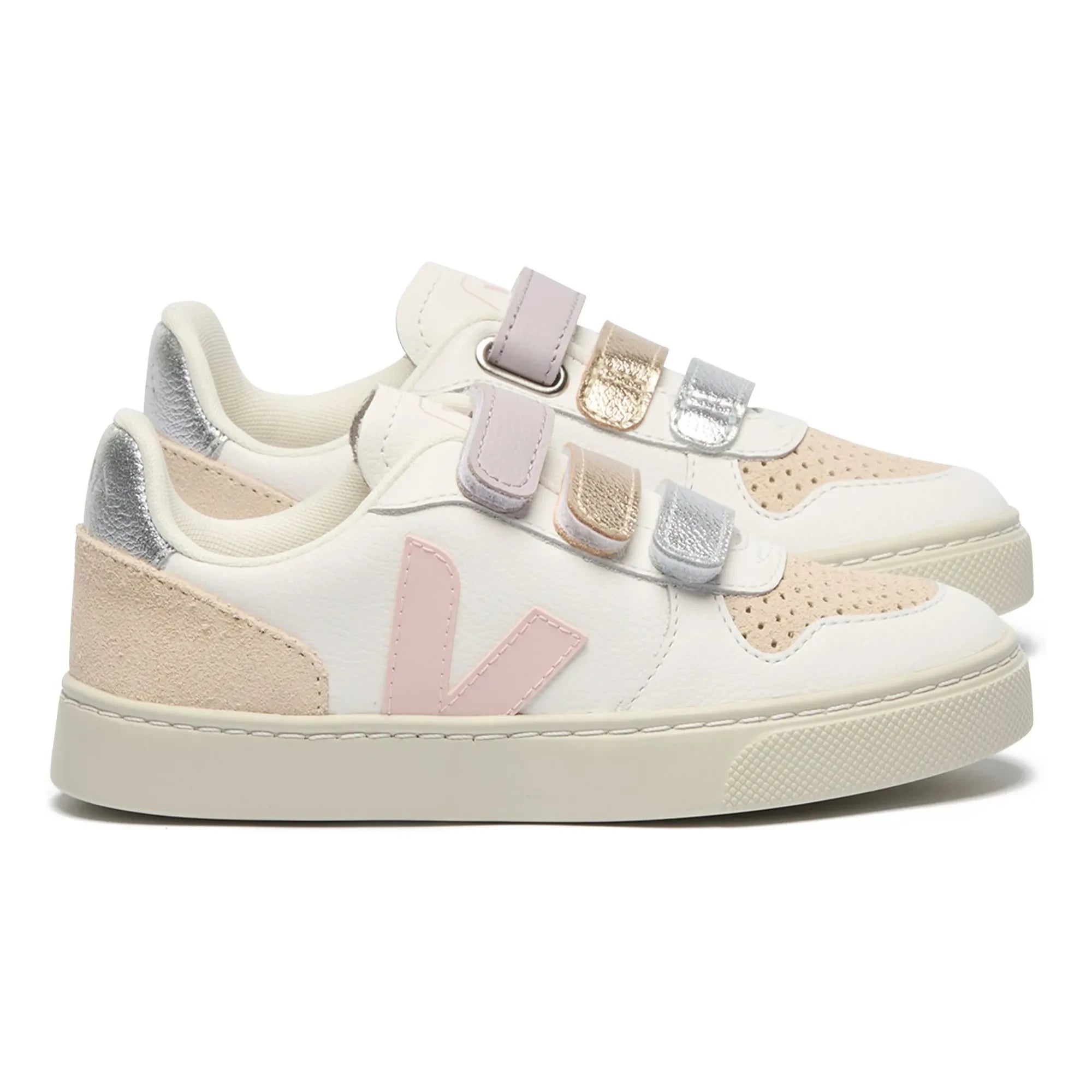 Veja - Scratch Sneakers Küçük V-10 Deri | Fildişi