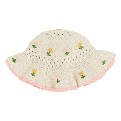 Emile et Ida - Gorro de ganchillo tulipanes | Crema