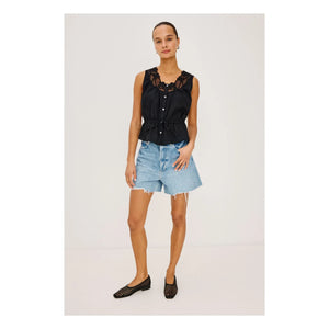 Rails - Leilani Bestickte Bluse | Schwarz