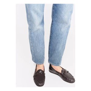 Socque Paris - Como Leder Pantoffel | Schokolade