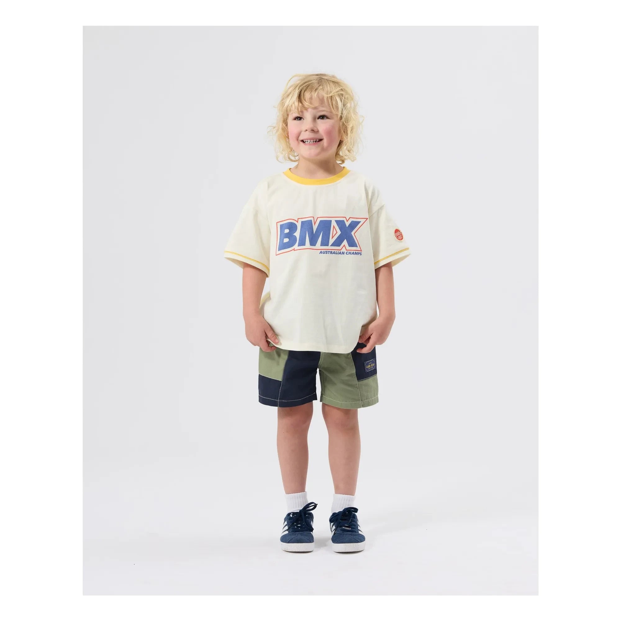Goldie + Ace – Oversize BMX T-Shirt | Creme