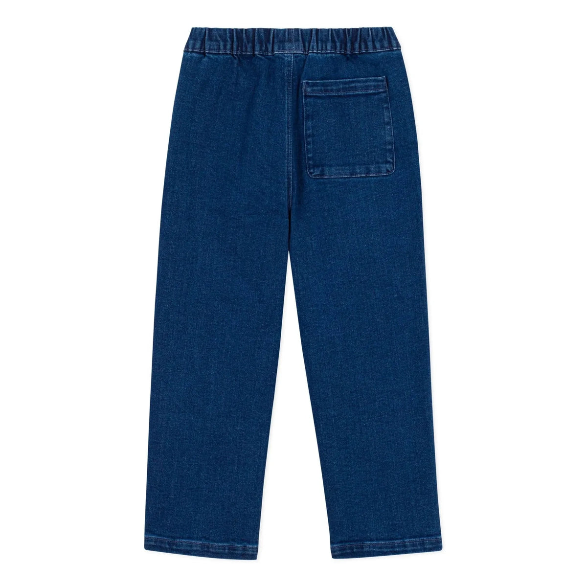 Petit Bateau - Organik Pamuk Bağcıklı Jean | Mavi