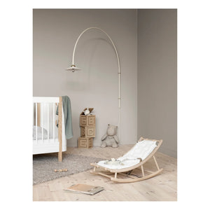 Oliver Furniture - Oak Baby and Toddler Rocking Chair | White