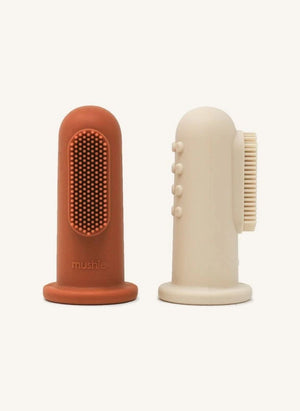 Mushie - Bebek Diş Fırçaları - 2'li Set | Terracotta