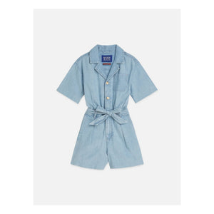 Scotch & Soda – Chambray-Jumpsuit | Hellblau