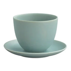 Kinto - Pebble Porcelain Cup and Plate | Green