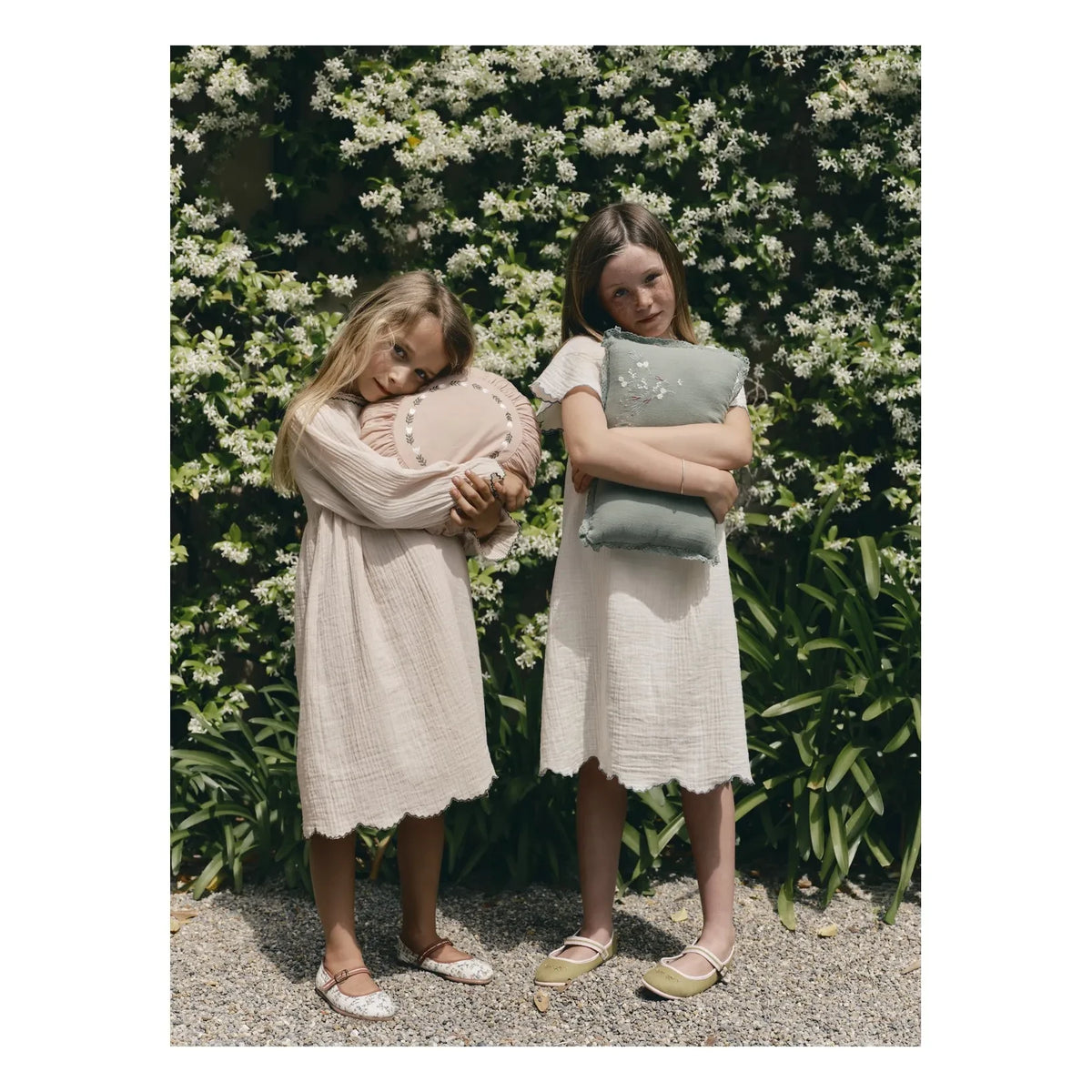 Hermosilla - Céleste Editions Aimable x Hermosilla Ballet Flats | Pommette Poplin