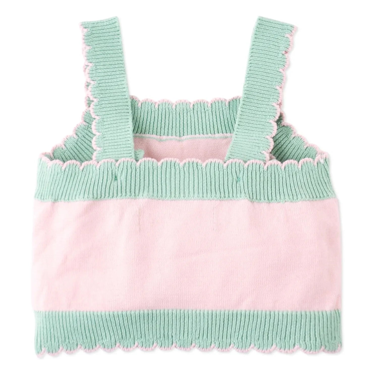 Gingersnaps - Soluk Pembe | Gül Nakışlı Tül Crop Top