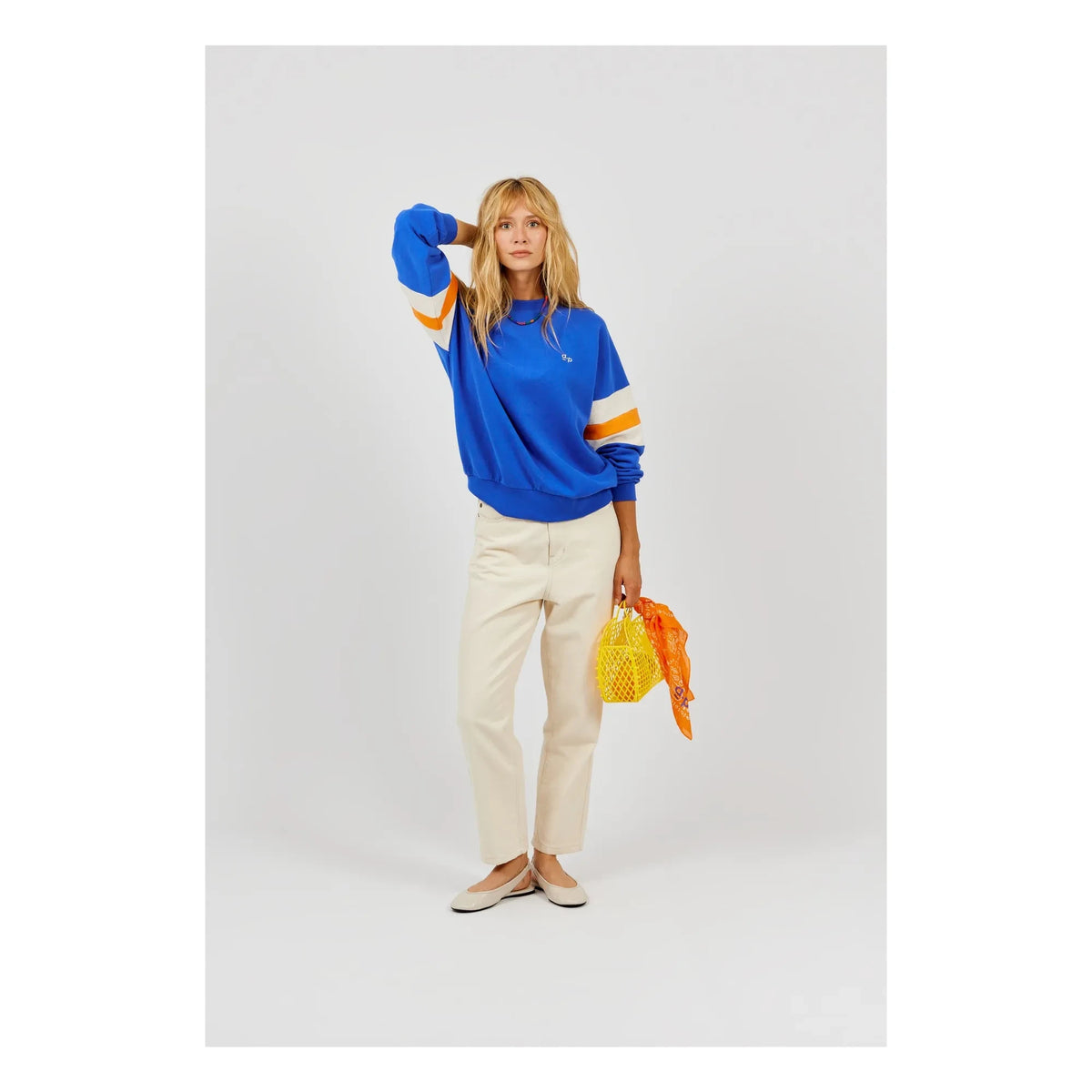 a.p - Organik pamuk sweatshirt | Mavi
