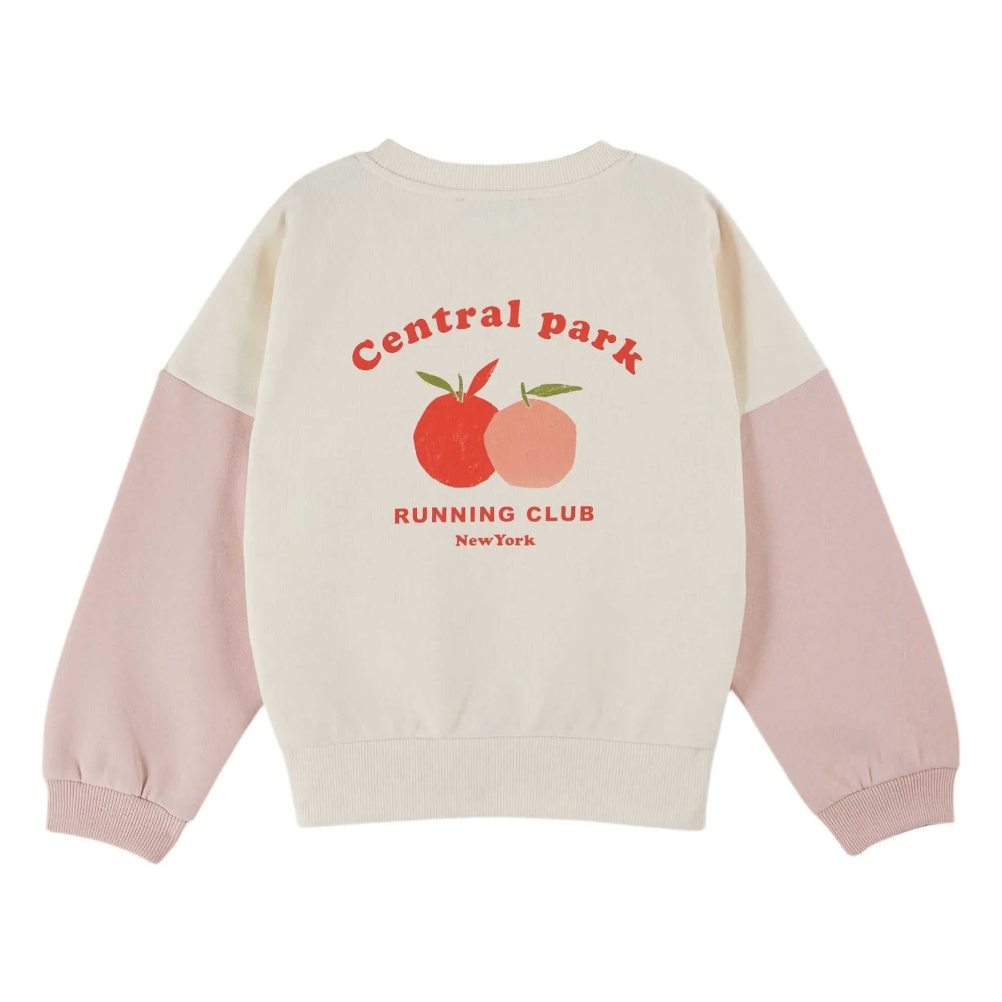 Emile et Ida - Organik pamuklu fleece sweatshirt | Soluk Pembe
