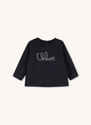 Chloé - Chloé kariertes Kleid- und T-Shirt-Set | Braun