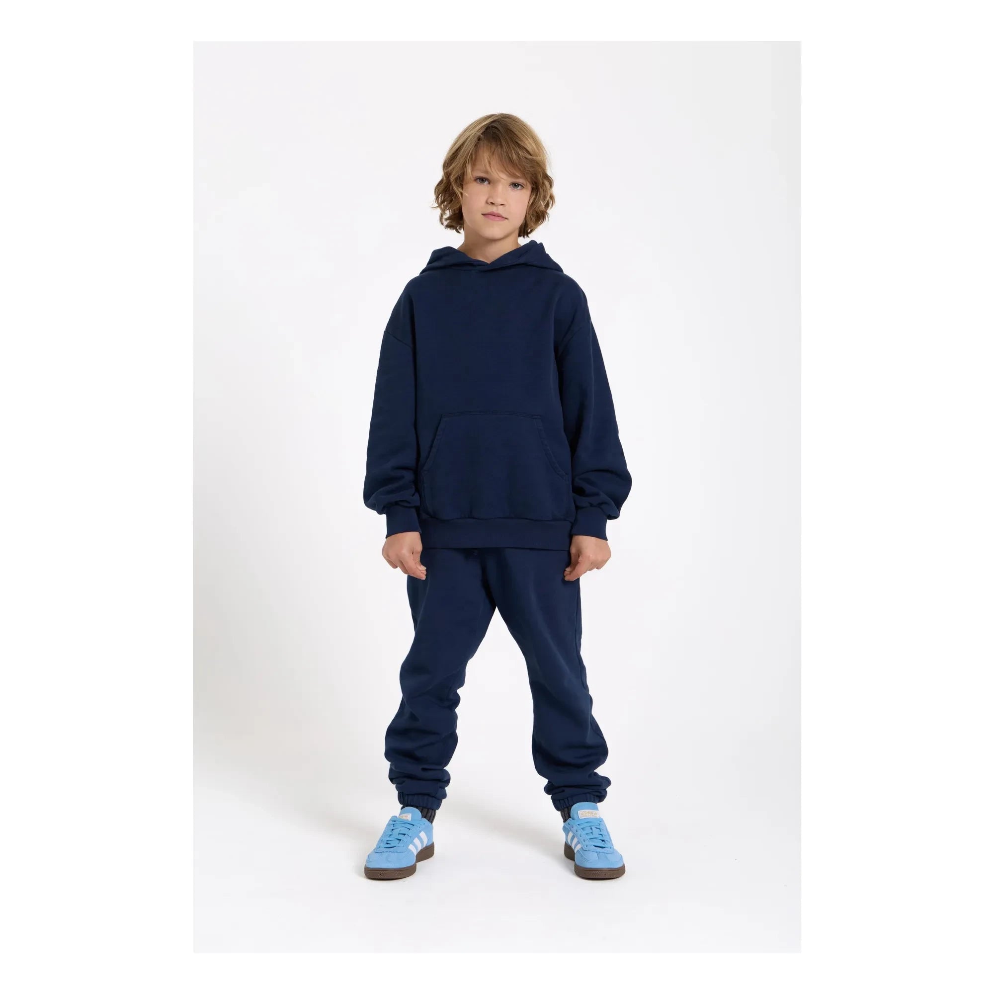 Smallable Kid - Noa organik pamuklu sweatshirt | Yıkanmış mavi