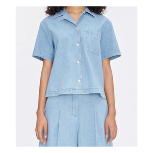 A.P.C. - Camisa Maeva de algodón orgánico | Azul claro