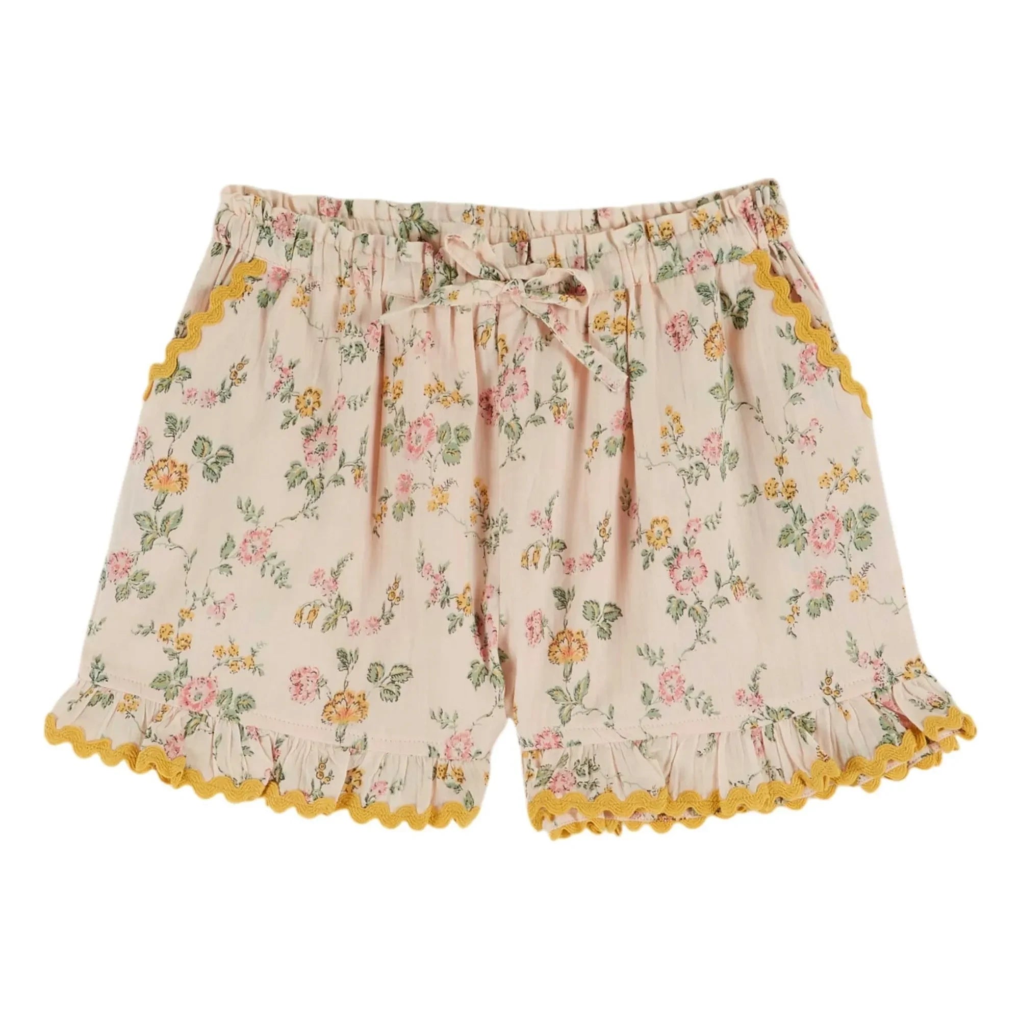 Emile et Ida - Organik Pamuk Fırfırlı Şort | Soluk Pembe