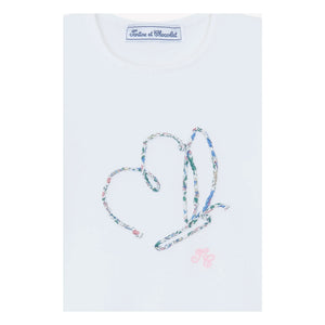 Tartine et Chocolat - T-Shirt mit Liberty-Schmetterling | Weiß