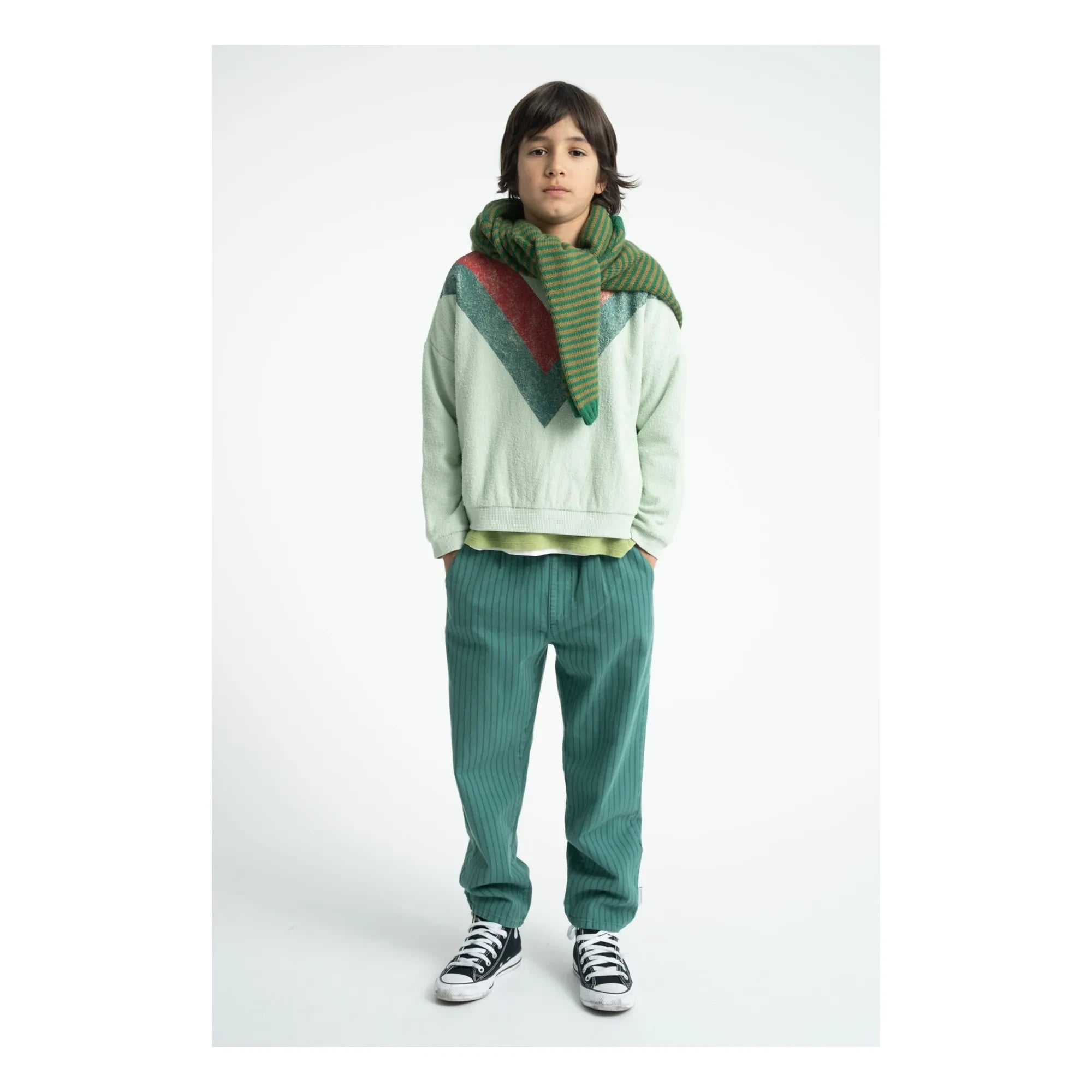 Piupiuchick - Pantalón de rayas | Verde