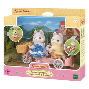 Sylvanian Families - Husky siblings and tandem
