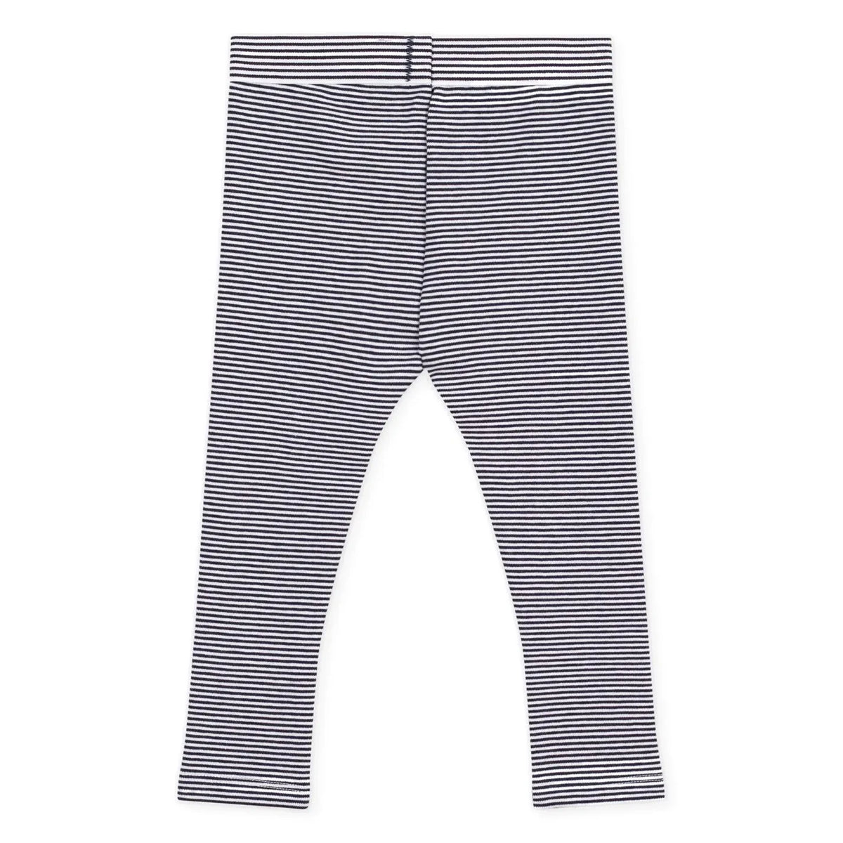 Petit Bateau - Gestreifte Leggings aus Bio-Baumwolle | Marineblau