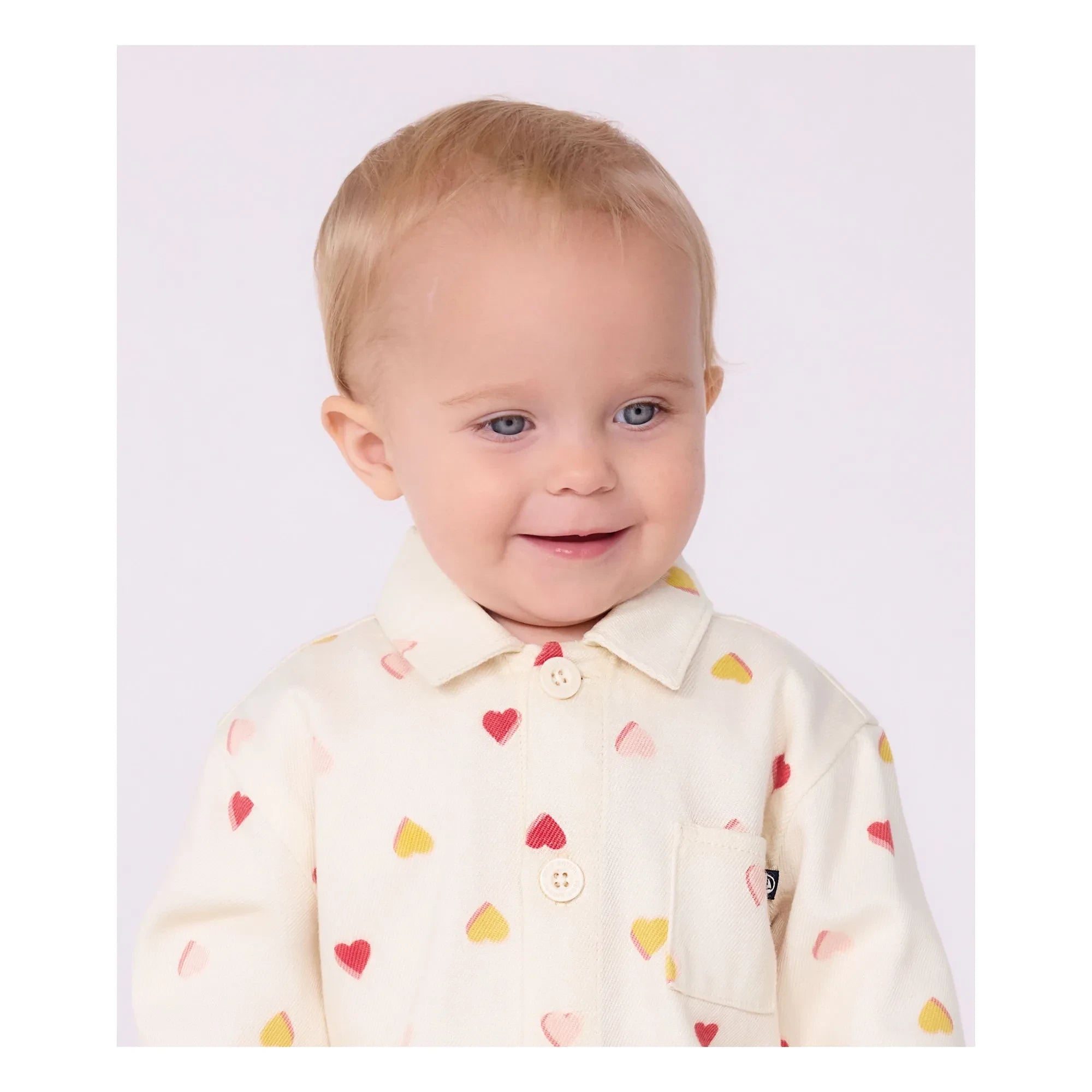 Petit Bateau - Mono Corazones | Crudo