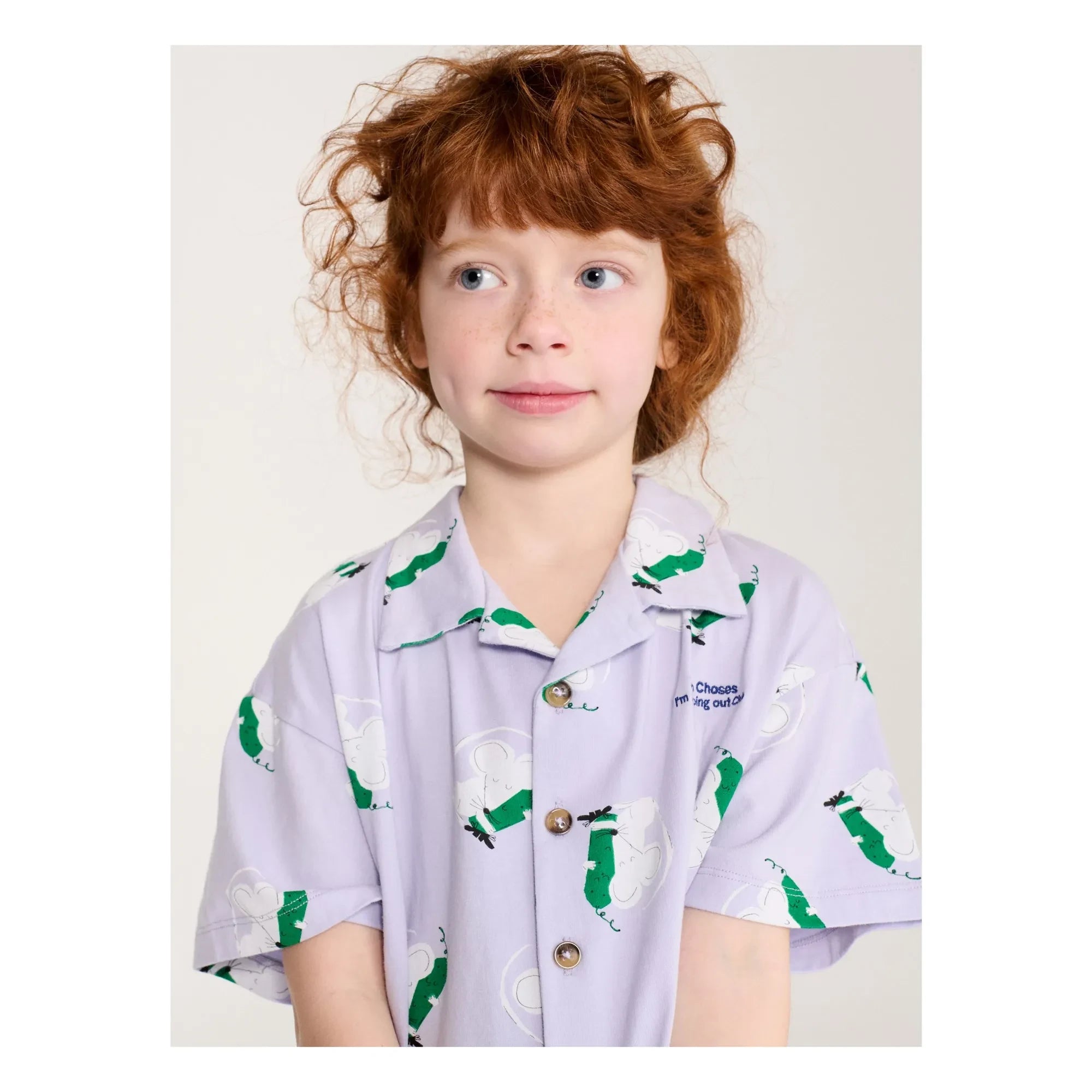 Bobo Choses - T-Shirt und Shorts-Set mit Mausmotiv aus Bio-Baumwolle | Lila