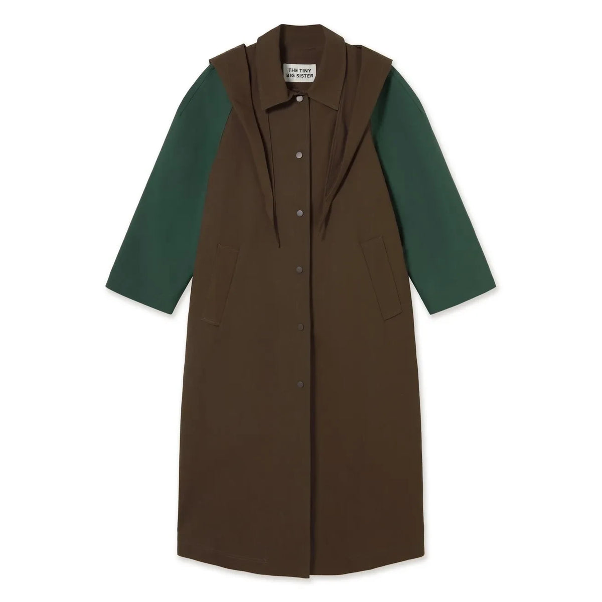 The Tiny Big Sister - Cotton Trench Coat | Amber
