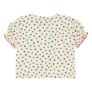 The Campamento - Geblümte Bluse | Ecru