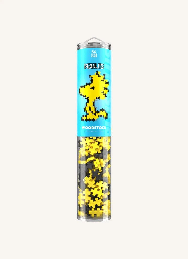 Plus-Plus - Woodstock Tube - 275 Teile - Plus-Plus x Peanuts | Gelb
