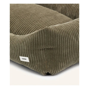 Cafide - Snozy Velvet Dog Bed | Green