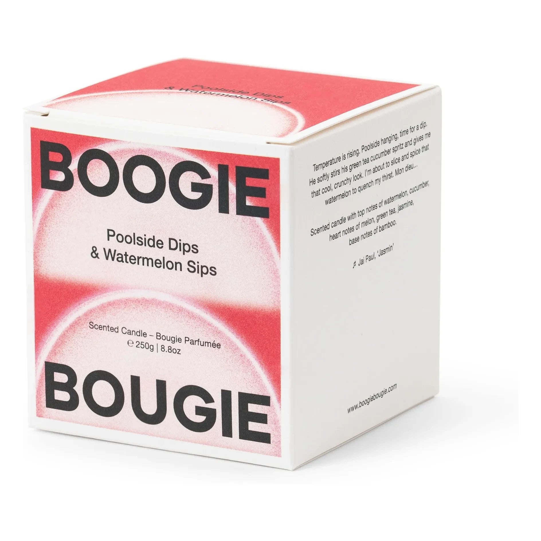 Boogie Bougie - Wassermelonen-Schlucke und Snacks am Pool Kerze