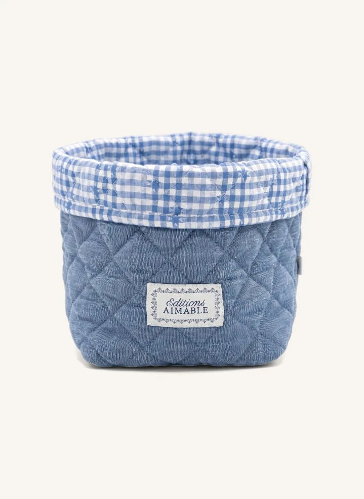 Editions Aimable - Paul Aufbewahrungskorb | Blauer Chambray