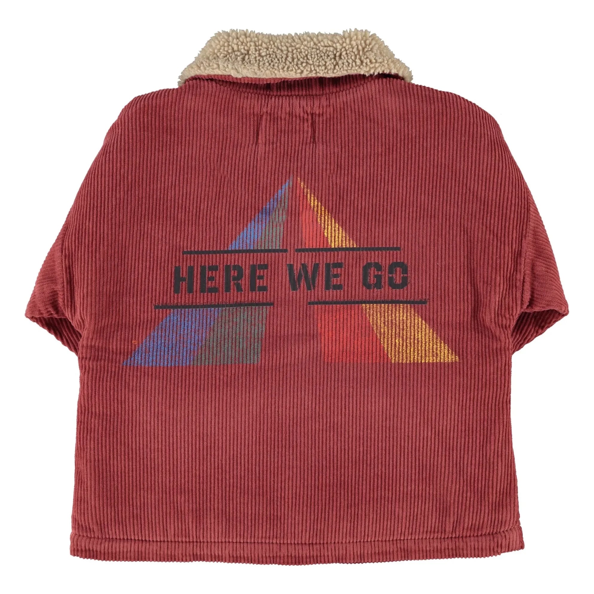 Piupiuchick - Here We Go Kadife Organik Pamuk Ceket | Bordo