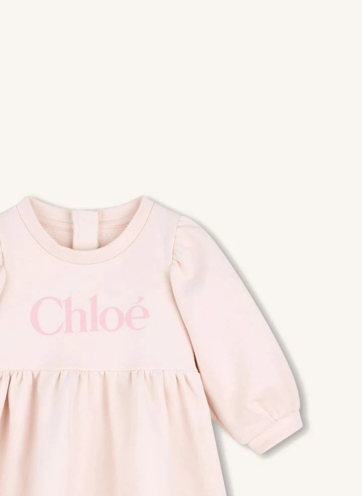 Chloé - فستان فليس قطني عضوي من Chloé | خوخي