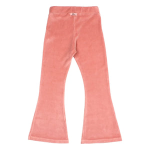 Búho - Leggings Acampanados de Algodón Terciopelo | Rosa