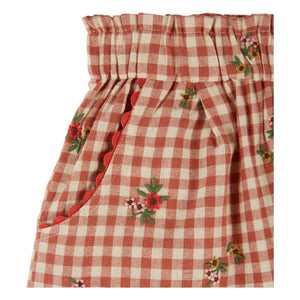 Emile et Ida - Kırmızı gingham pantolon