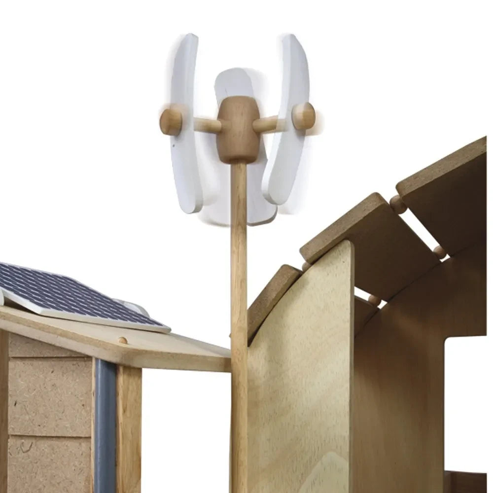 Plan Toys - Umweltfreundliches Puppenhaus mit Möbeln
