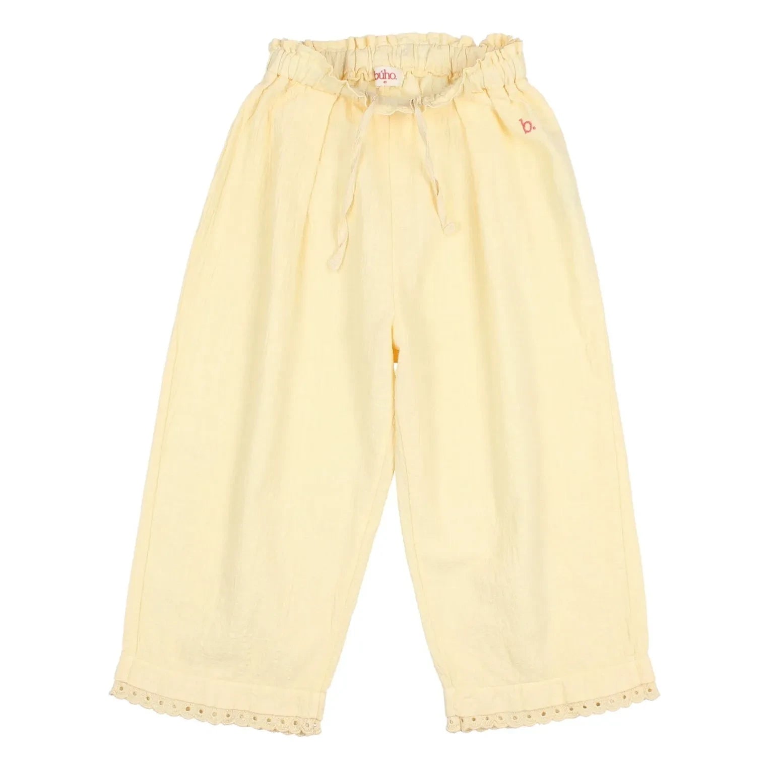 Búho - Bio-Baumwoll-Spitzenhose | Gelb