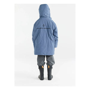 The Animals Observatory - Aslan Lange Jacke Recycelte Faser | Grau-blau
