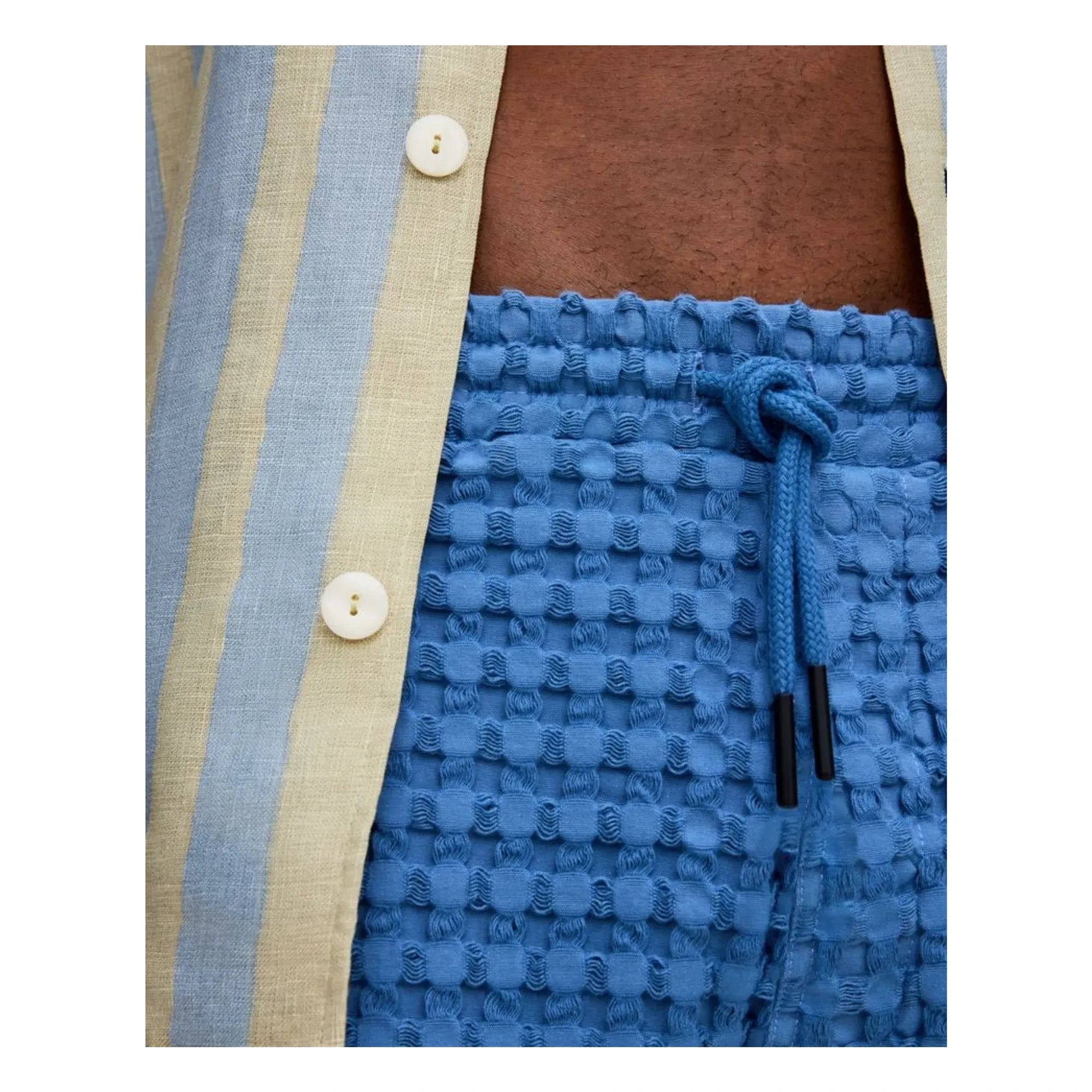 OAS - Short Coronet Porto Waffle | Azul