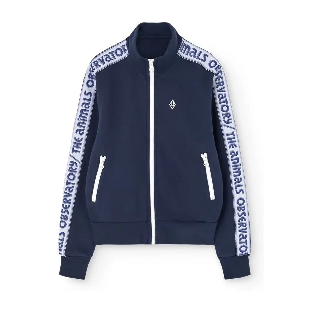 The Animals Observatory - Zebra Zip Sweat | Lacivert