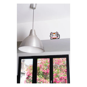 Pixel Corner - Pixel Art Kit - Lucky Cat | White