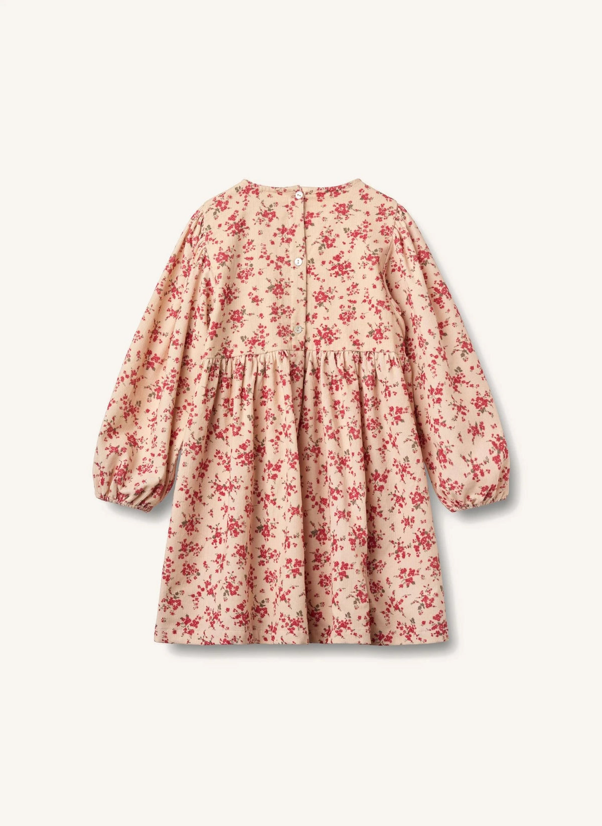 Wheat - Sylvia Fleurie Bio-Baumwollkleid | Pfirsich